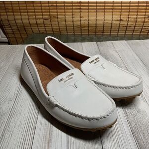 Kate Spade NY Women Deck Driving Loafer Size US 7.5B White Leather